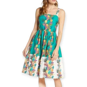 Tropical Print Midi Dress by Nordstrom